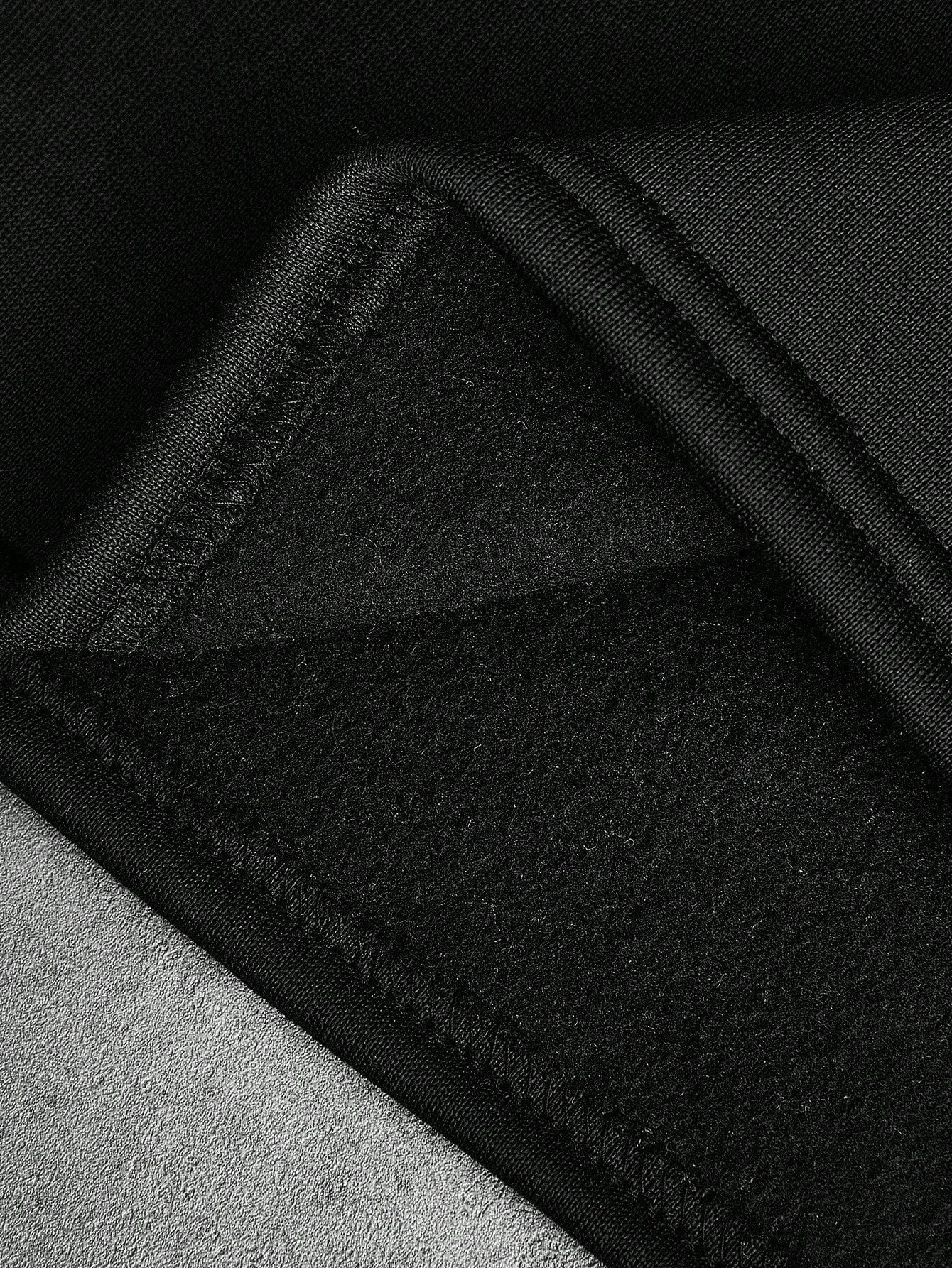 Cropped 3D Embroidery & Camouflage Men's Streetwear