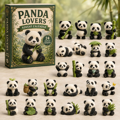 CHRISTMAS KICKOFF 40% OFF - Panda Bamboo Advent Calendar 2026 - 24-Day Festive Countdown, Acrylic Charms Blind Box - Gift For Panda Lovers AC0TM089
