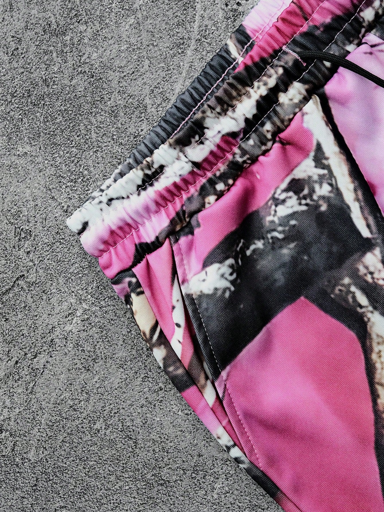 Pink Camo Tree Branch Mens Tracksuit Set