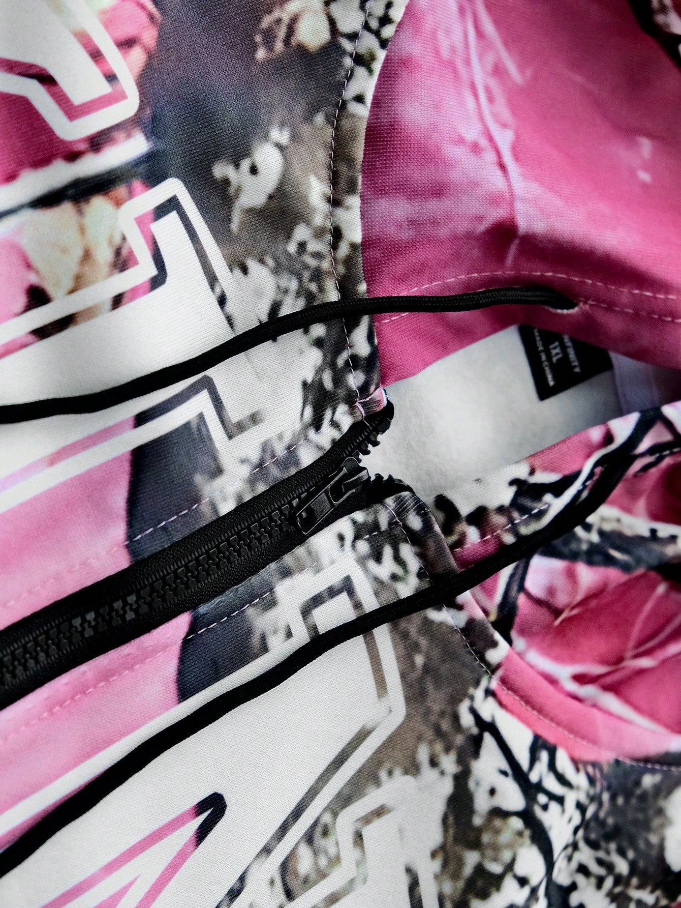 Pink Camo Tree Branch Mens Tracksuit Set