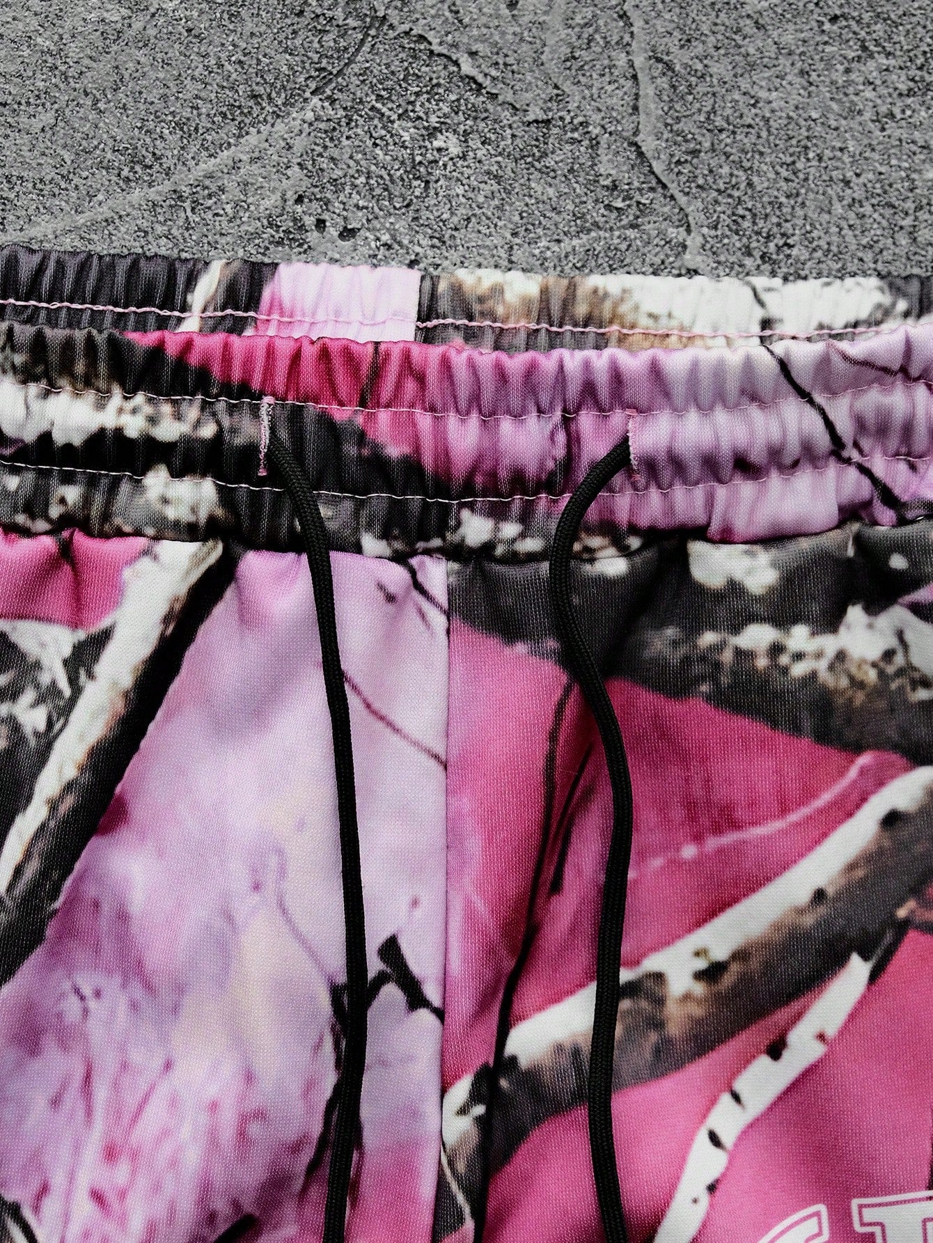 Pink Camo Tree Branch Mens Tracksuit Set