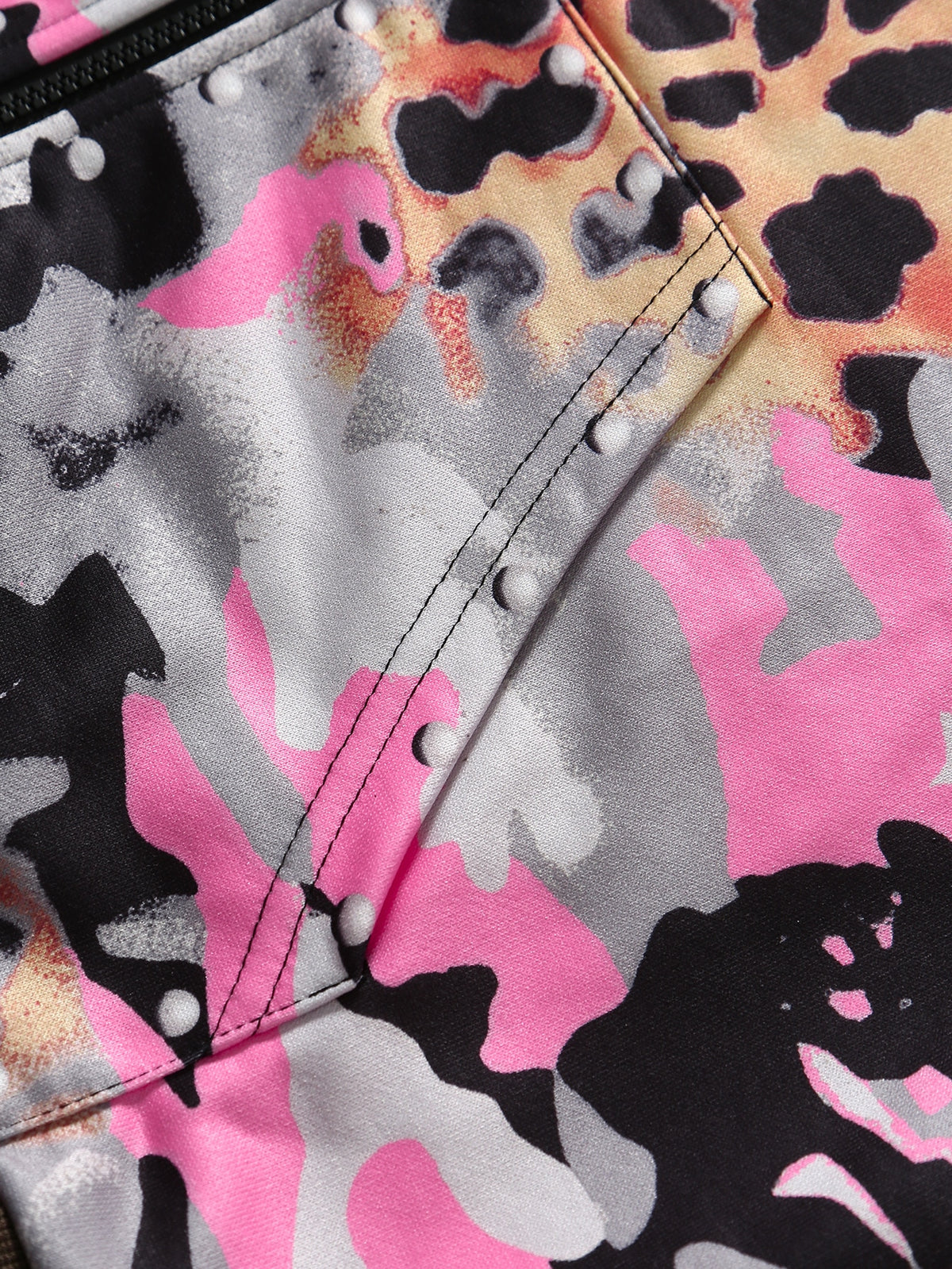 Pink Leopard Camo Zip Hoodie