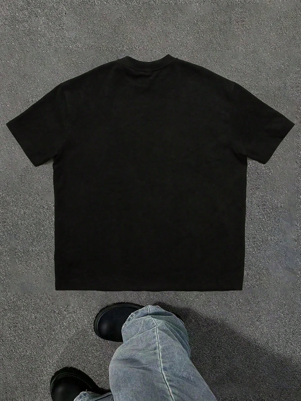 Plus Money Angel Face Graphic Oversized Tee