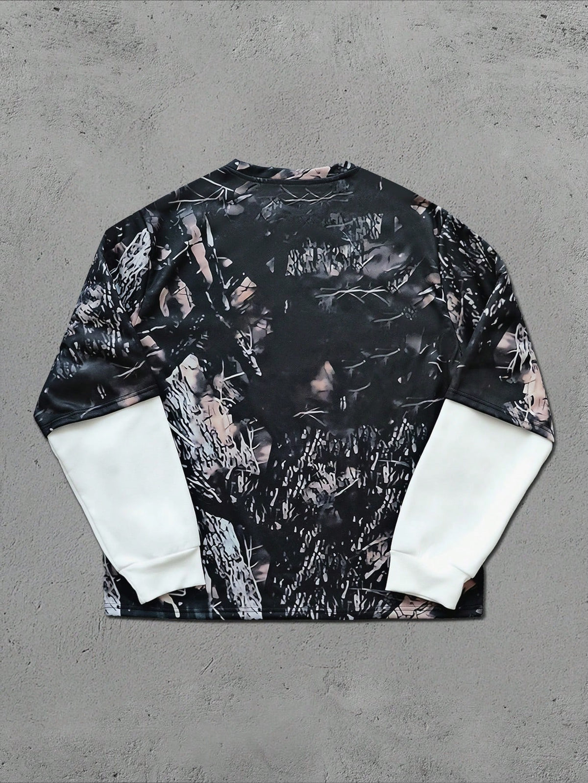 Plus Size Men's Colorblock Letter Print Sweatshirt