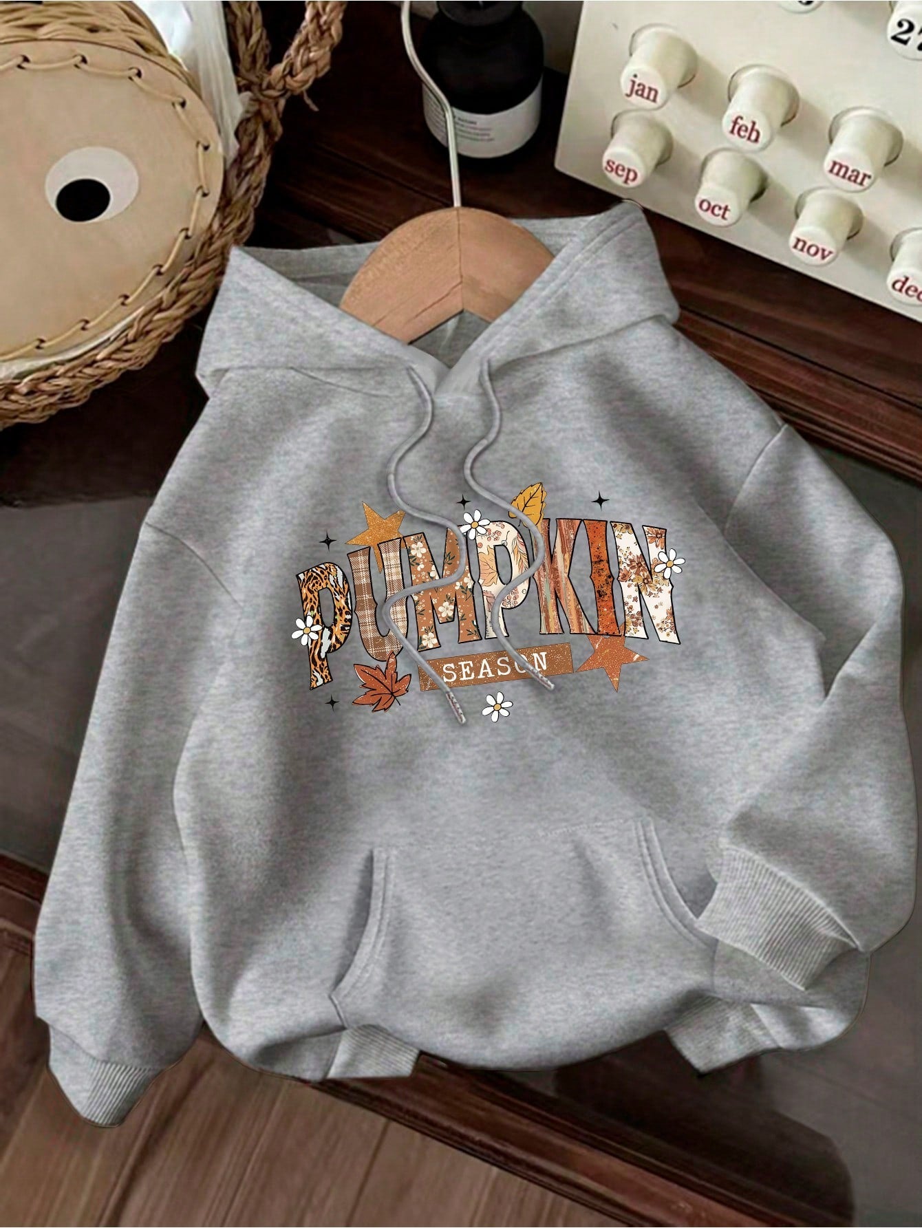 Women’s Patchwork Graphic Hoodie Fall & Winter Essential Sweatshirt