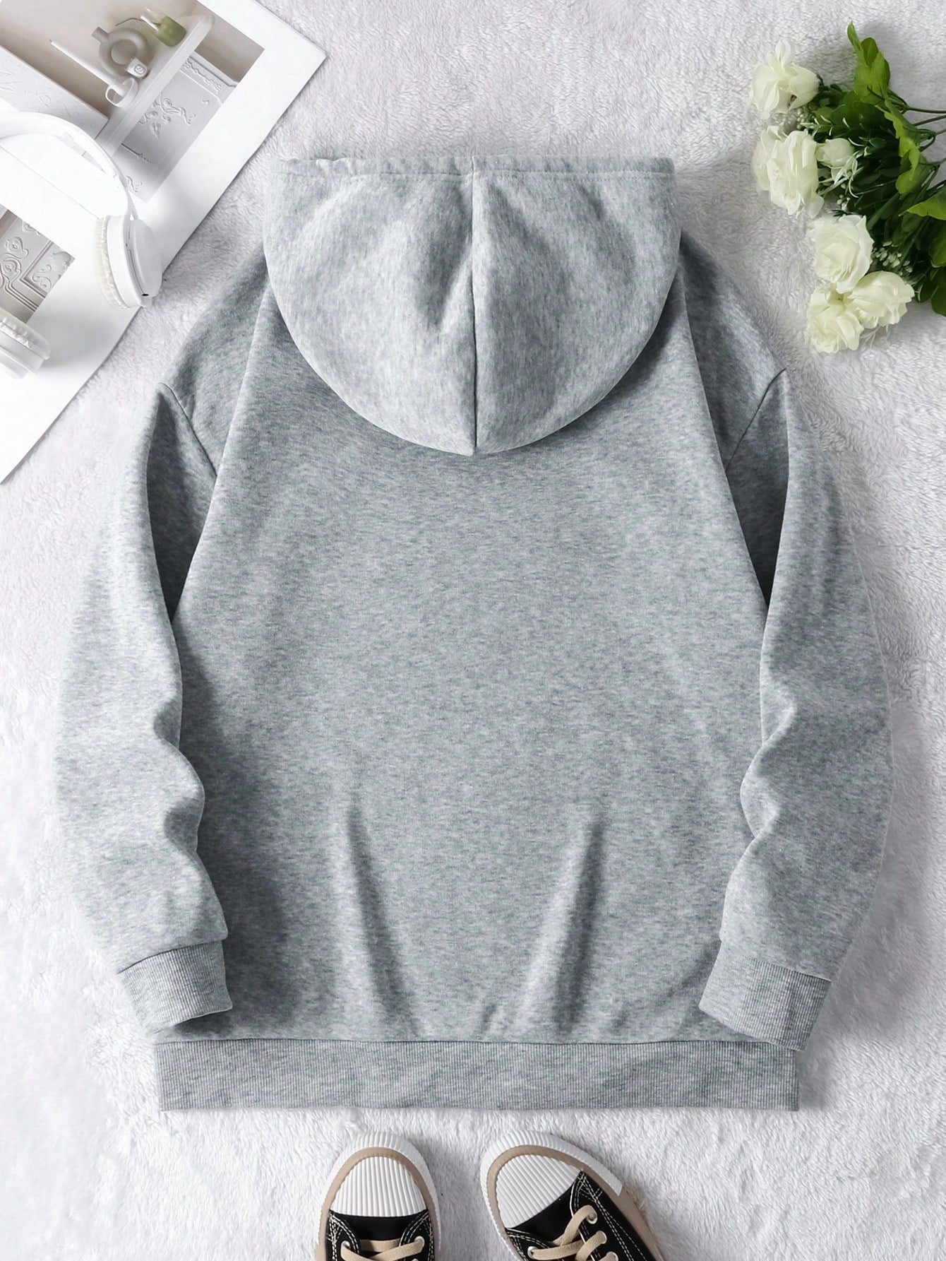 Women’s Patchwork Graphic Hoodie Fall & Winter Essential Sweatshirt