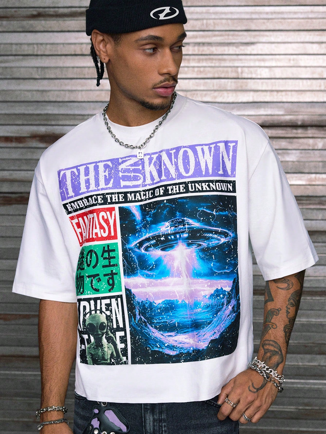 Printed Loose Fit Mens Streetwear T-Shirt