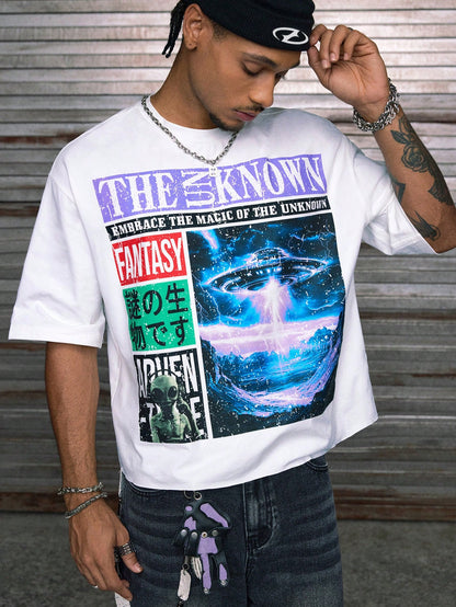 Printed Loose Fit Mens Streetwear T-Shirt