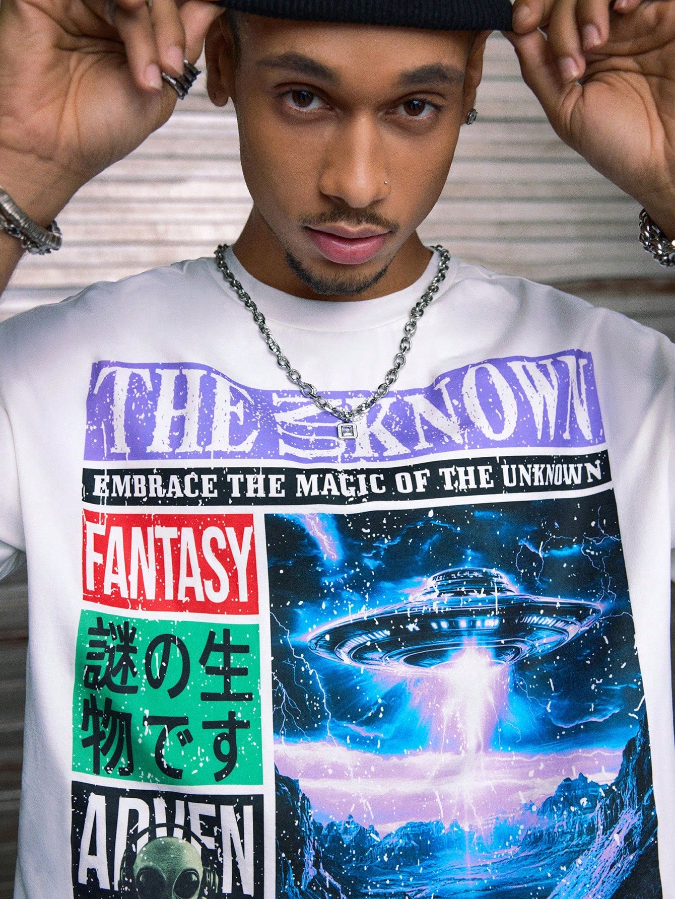 Printed Loose Fit Mens Streetwear T-Shirt