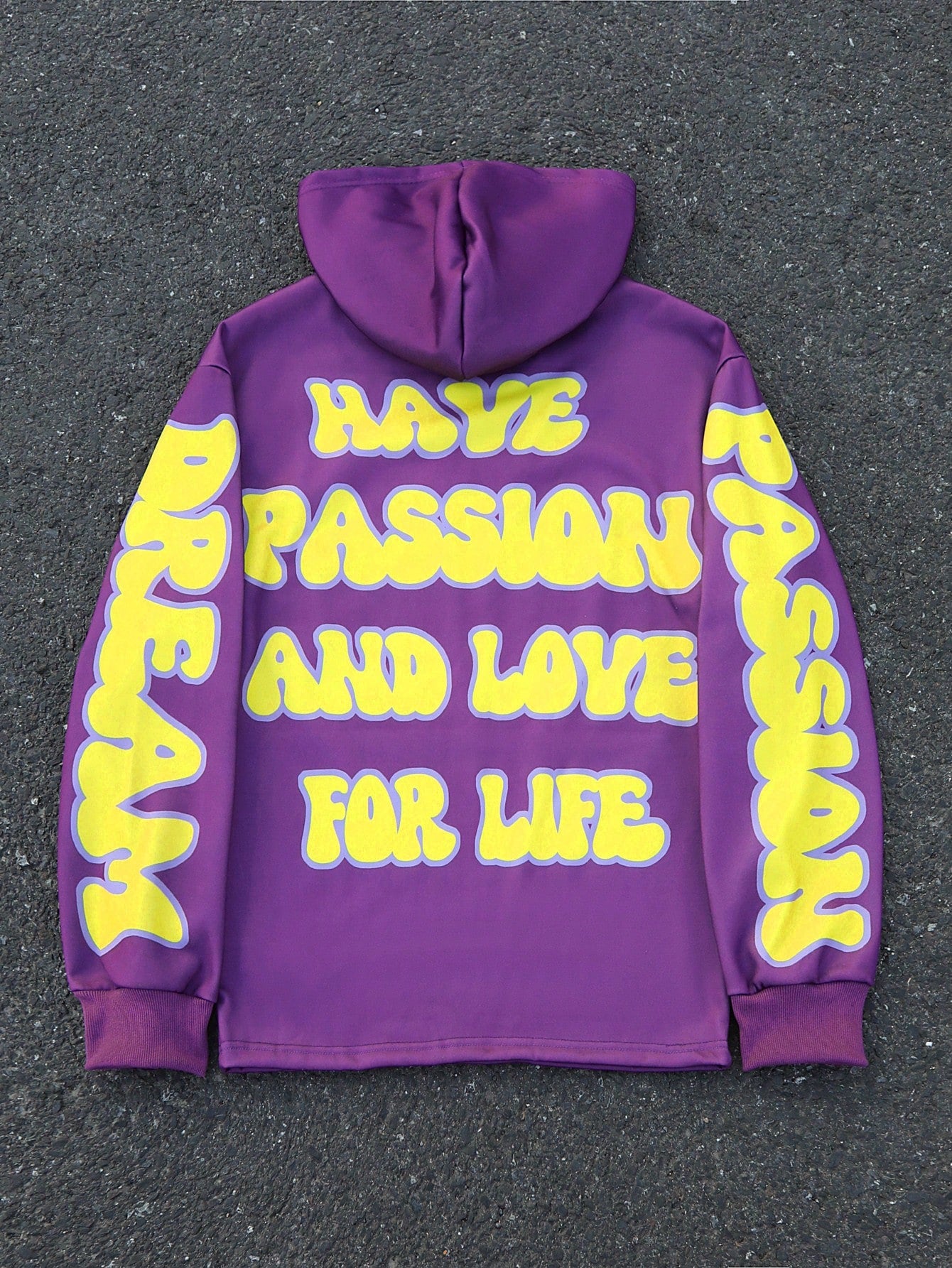 Purple Graffiti Streetwear Hoodie