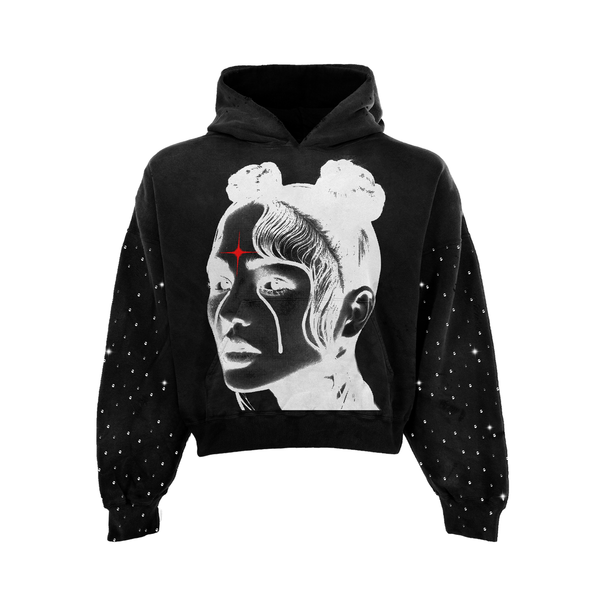 Spiritual Girl Rhinestone Hoodie