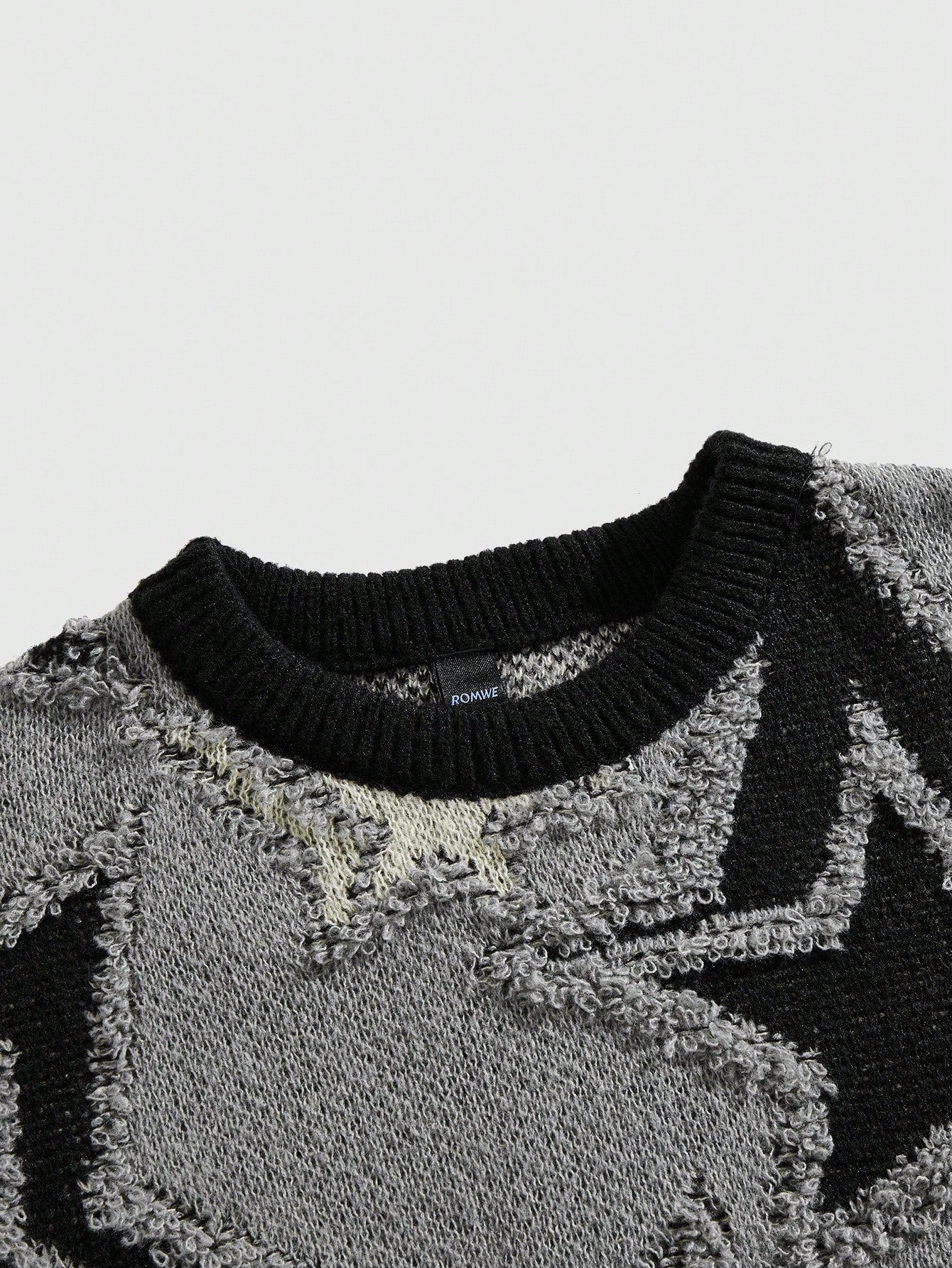 Street Life Men’s Contrast Color Star Jacquard Sweater