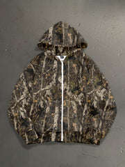 Realistic Forest Camo Zip Up Hoodie