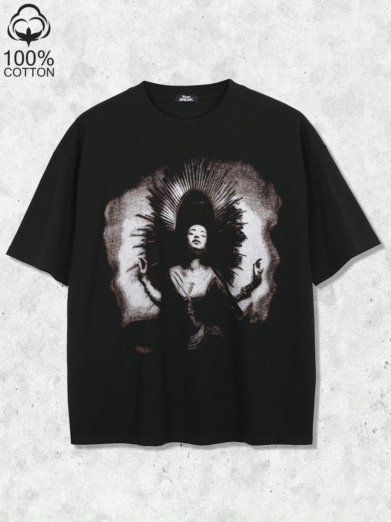 Retro Vintage Mystical Gothic Black Tee