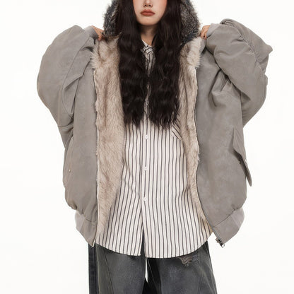 Cyber Angel Reversible Bomber Jacket