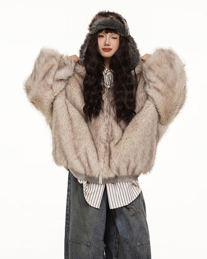 Cyber Angel Reversible Bomber Jacket