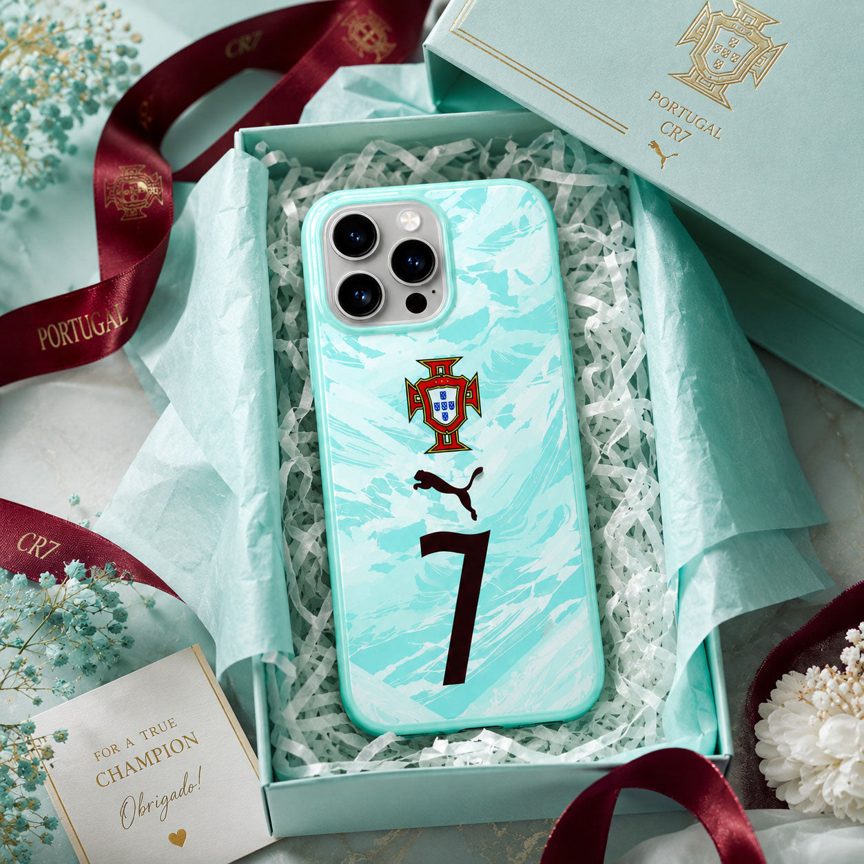 Ronaldo CR7 Portugal Marble Phone Case