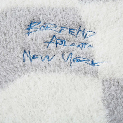 Y2K Abstract Grid Knitted Sweater