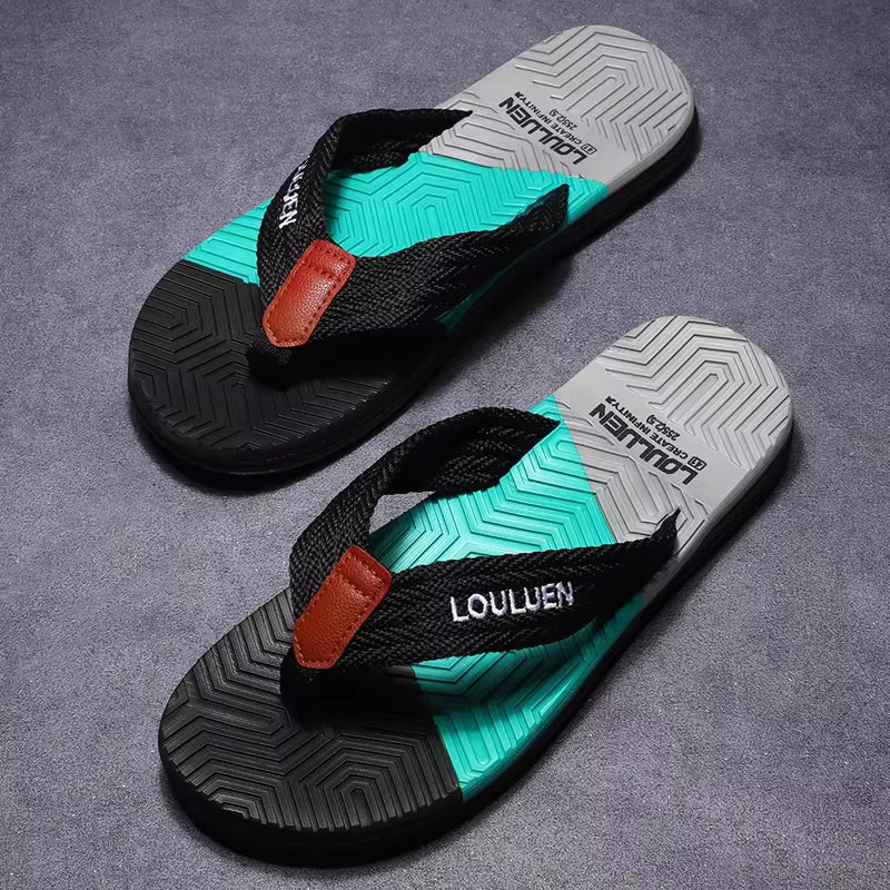 LOULUEN Hot Sale Casual Beach Men Slippers