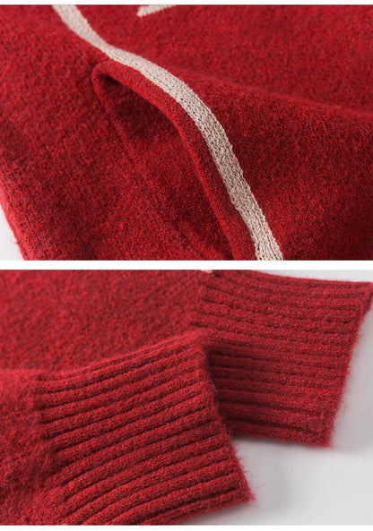 Retro Sports Zip-Up Sweater