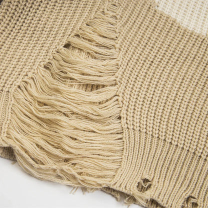 Distressed Number 9 Sweater