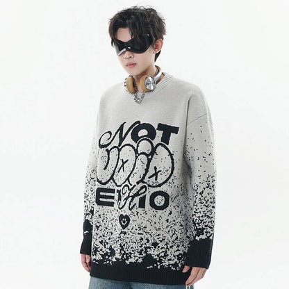 Y2K Sesame Jacquard Sweater