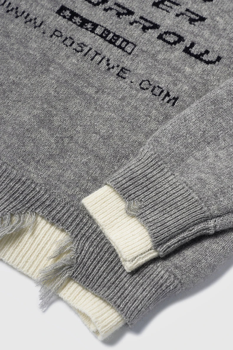 Positive Morning Text Sweater