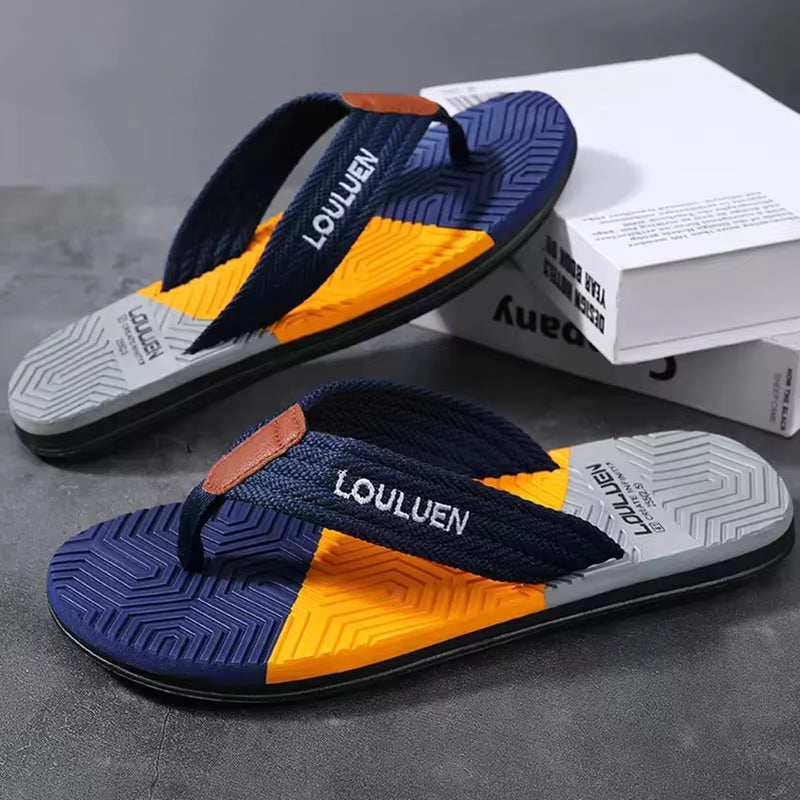 LOULUEN Hot Sale Casual Beach Men Slippers
