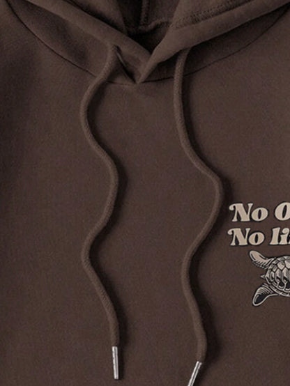 Letter Print Casual Pullover Hoodie  Fall & Winter Outfit for Women