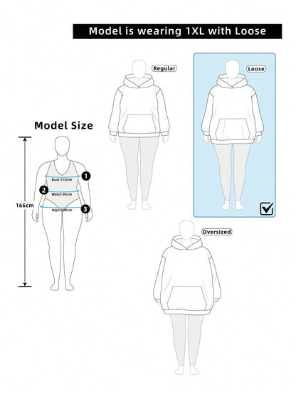 Plus Size Striped Letter Print Jersey Shirt Oversized Long Sleeve Top for Effortless Casual Chic