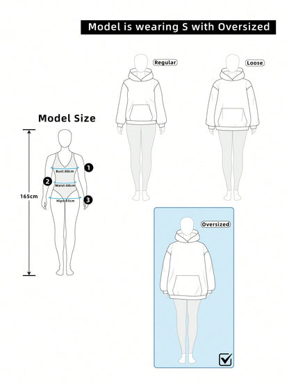 Women’s Casual Street Style Loose Hoodie Comfort for Autumn Winter Fashion