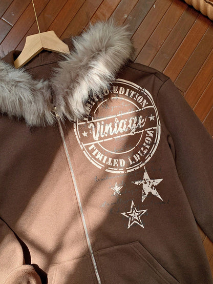 Women’s Printed Fleece Hoodie Cozy Casual Style for Fall & Winter