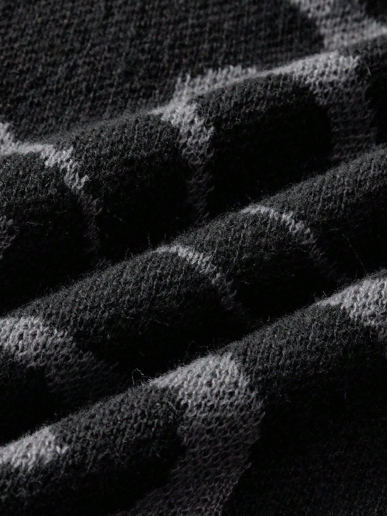 Men’s Marble Pattern Crew Neck Loose Fit Casual Sweater