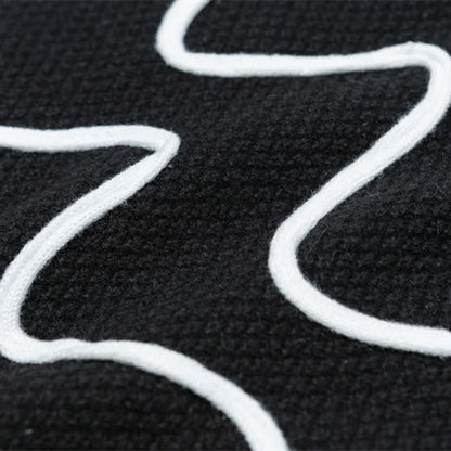 Wave Pattern Knit Sweater