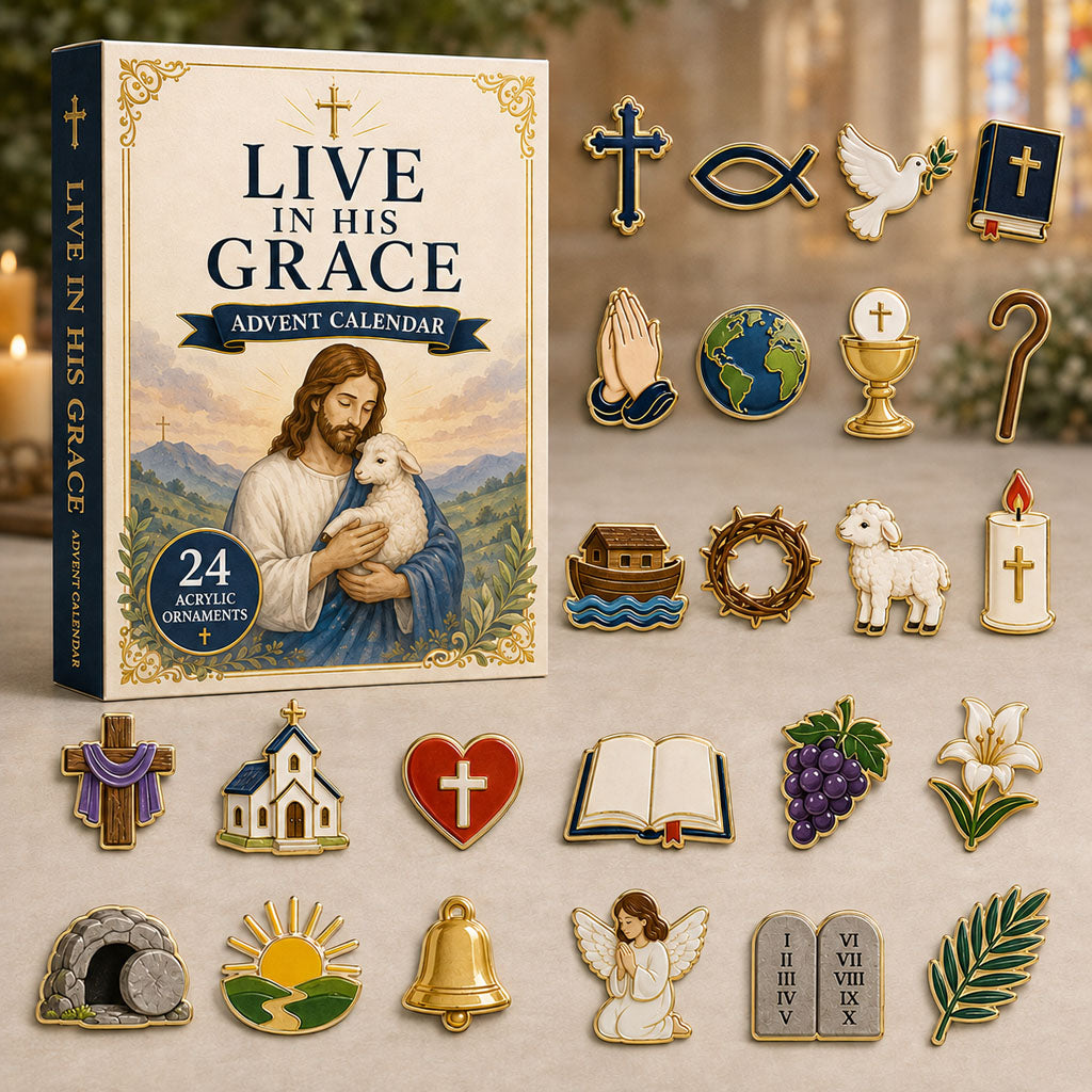 CHRISTMAS KICKOFF 40% OFF - Graceful Angel Advent Calendar 2026 - 24-Day Festive Countdown, Acrylic Charms Blind Box - Gift For Religious Collectors