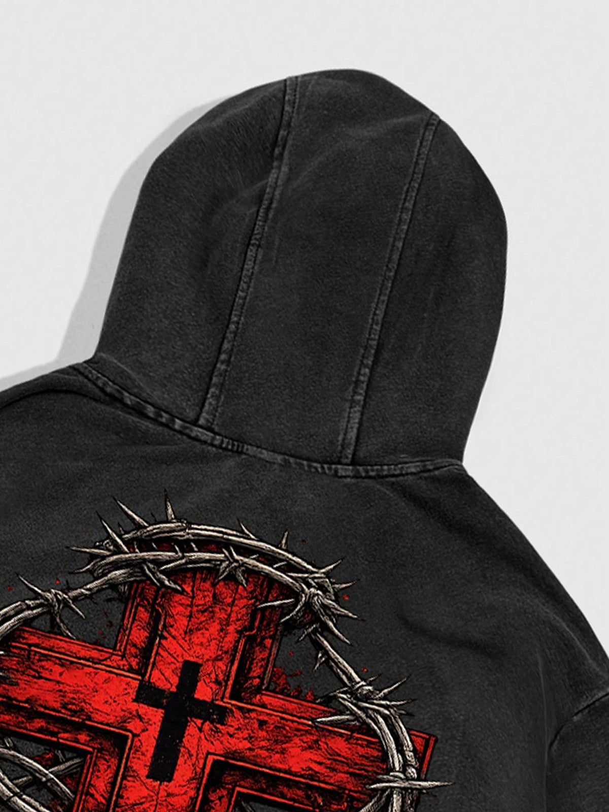 Sacrificed Savior Gothic Zip Hoodie