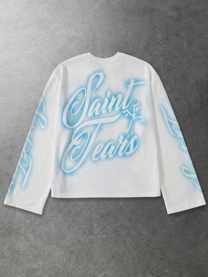 Saint Tears Angel Waffle Knit Long Sleeve Tee