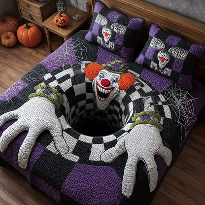 Scary Clown Vortex Halloween Bedding Set