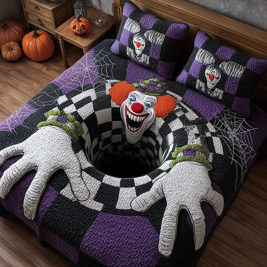 Scary Clown Vortex Halloween Bedding Set