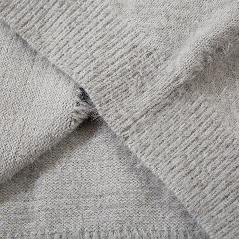 Vintage Zipper Spider Web Sweater