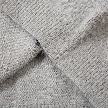 Vintage Zipper Spider Web Sweater