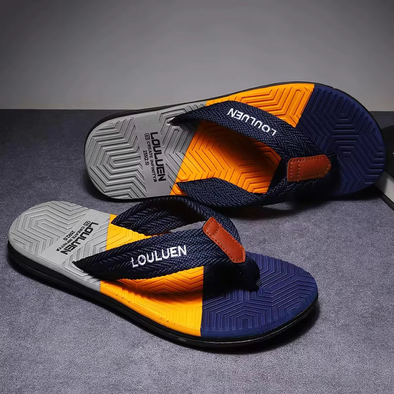 LOULUEN Hot Sale Casual Beach Men Slippers