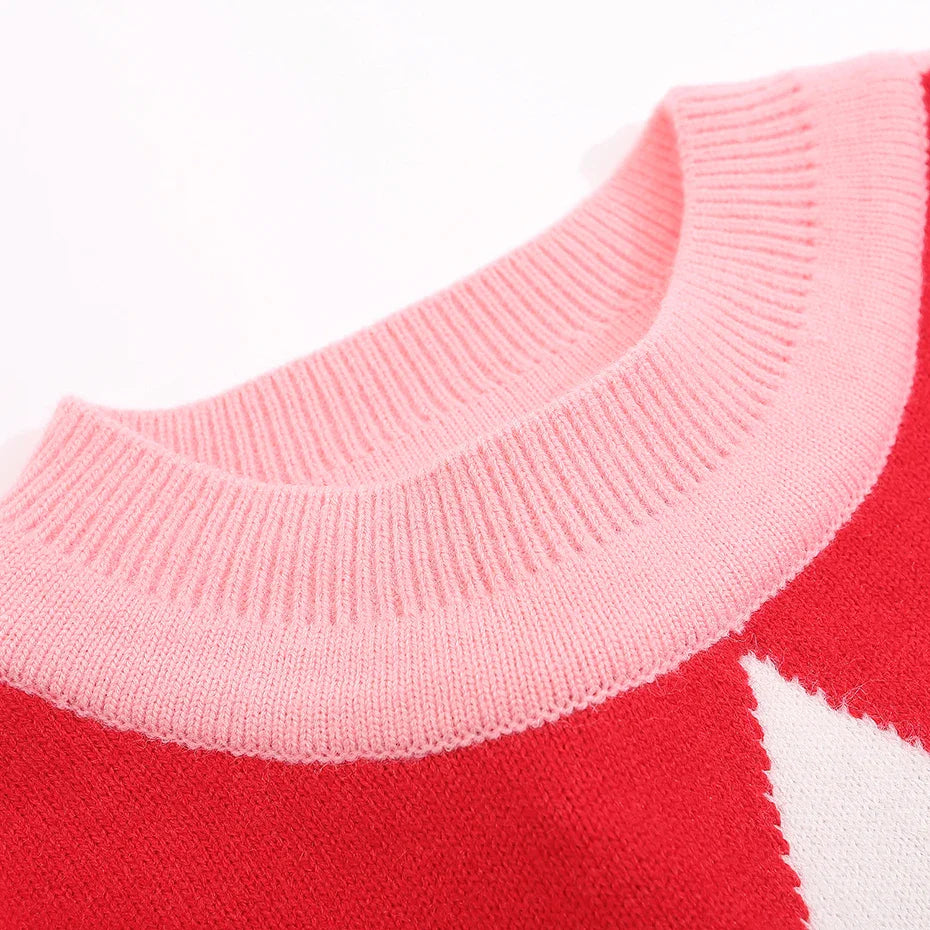 Y2K Star Stripes Perfect Sweater