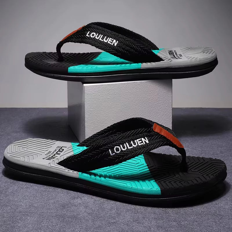 LOULUEN Hot Sale Casual Beach Men Slippers