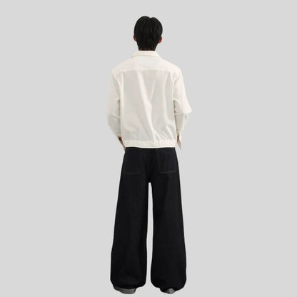 Side Stripe Wide Jeans