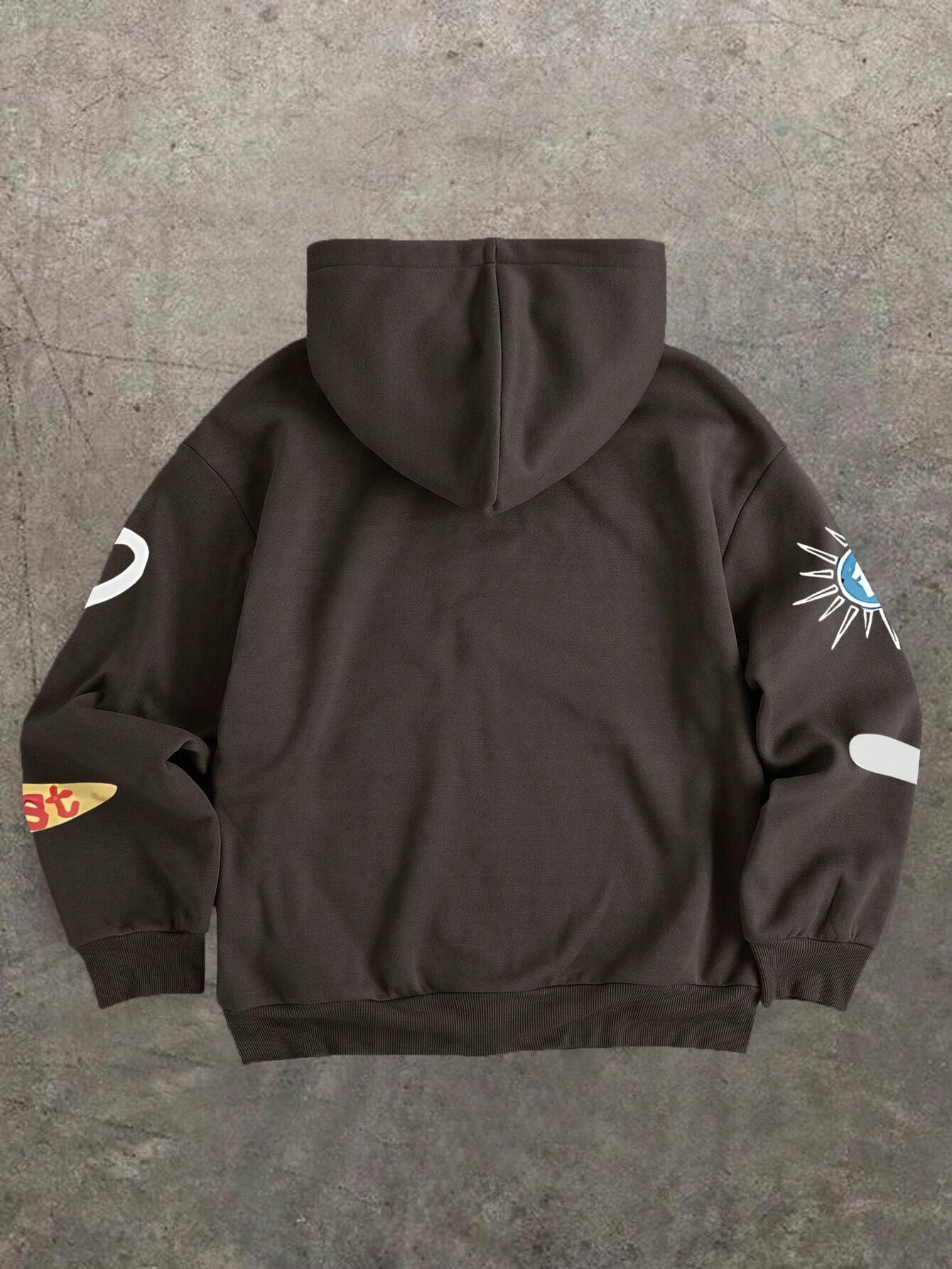 Skeleton Graphic Print Black Hoodie