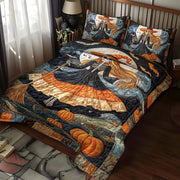 Skeleton Witch Halloween Bedding Set
