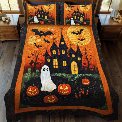 Spooky Haunted Castle Halloween Bedding Set