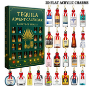 2026 Tequila Advent Calendar 24 Days Of Festive Surprises Mexican Inspired Holiday Countdown Gift 2d Acrylic Collectible Display Decor