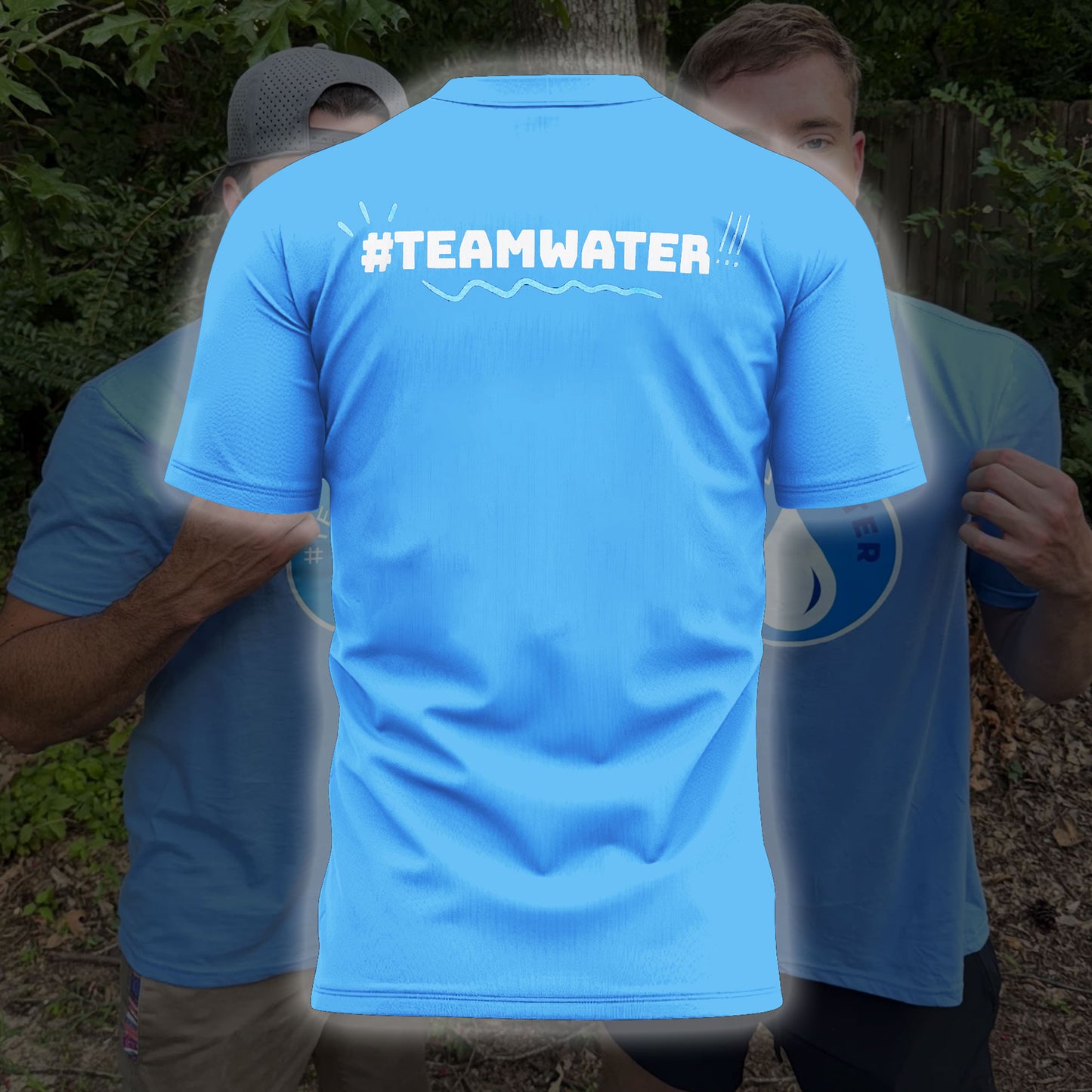 Team Water Fundraiser Mrbeast And Robert Launch 2026 Blue Shirt